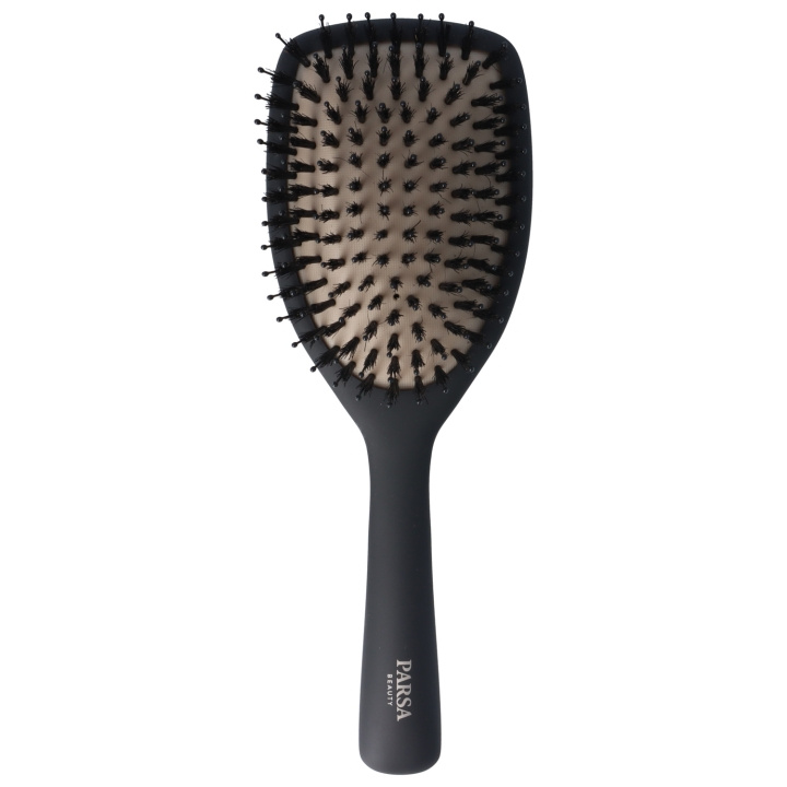 Parsa KERATIN VERZORGING & SCHIJN PADDLE BRUSH - Zwart - L in de groep BEAUTY & HEALTH / Haar & Styling / Haarborstels bij TP E-commerce Nordic AB (D04399)