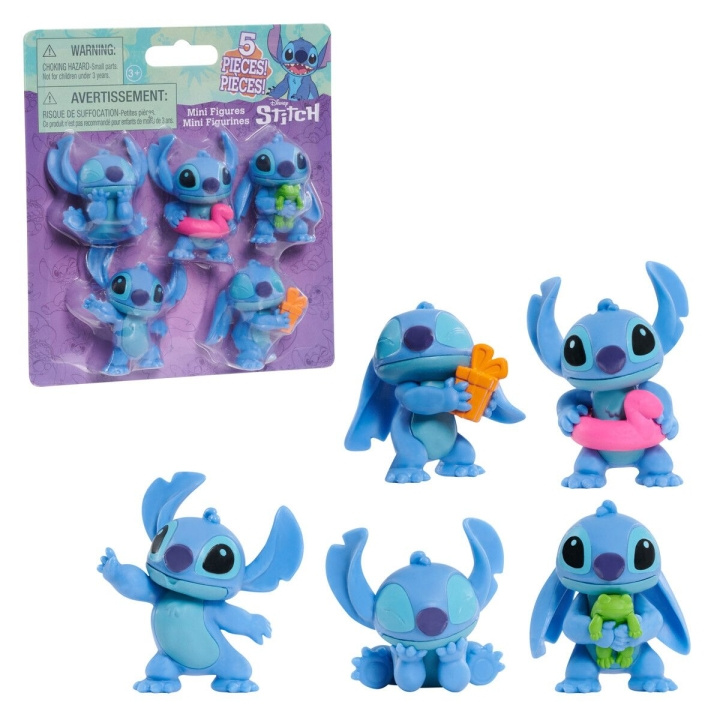 Disney Stitch - Figuren 5 Set 5,5 cm (302-46257) in de groep SPEELGOED, KINDER- & BABYPRODUCTEN / Speelgoed / Figuren, Miniaturen & accessoires bij TP E-commerce Nordic AB (D04450)