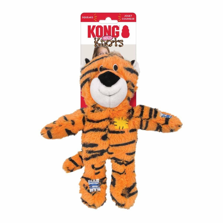 Kong Wild Knots Tijger Piepspeeltje M/L (634.7376) in de groep HUISHOUDEN & TUIN / Huisdieraccessoires / Hond bij TP E-commerce Nordic AB (D04471)