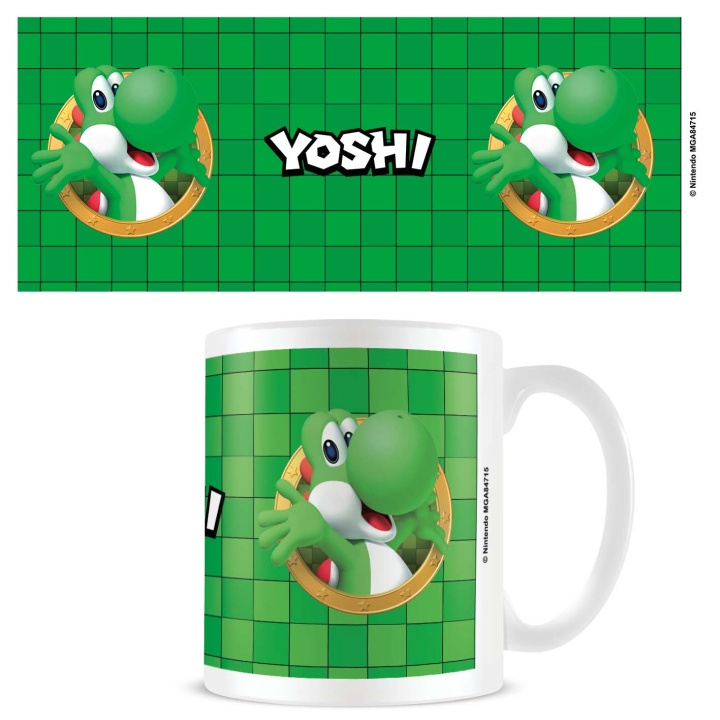 Pyramid International Super Mario-mok (Yoshi 3D-poort) - Wit in de groep SPORT, VRIJE TIJD & HOBBY / Leuke dingen / Bekers bij TP E-commerce Nordic AB (D04499)