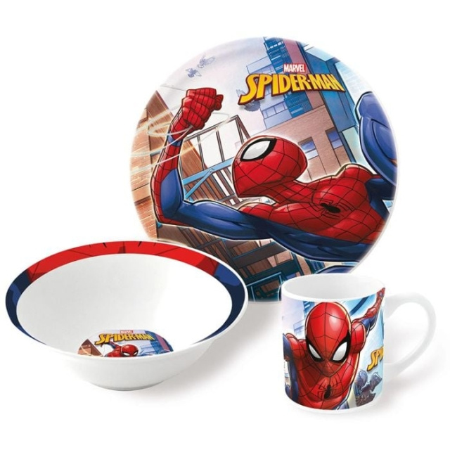 Disney Stor -3-Piece Gift Set - Spiderman (188508733-78375) in de groep SPEELGOED, KINDER- & BABYPRODUCTEN / Eten & Drinken / Kinderservies bij TP E-commerce Nordic AB (D04554)