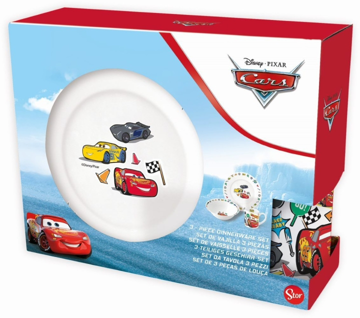 Disney Stor -3-delige cadeauset - Cars (188508733-88075) in de groep SPEELGOED, KINDER- & BABYPRODUCTEN / Eten & Drinken / Kinderservies bij TP E-commerce Nordic AB (D04555)