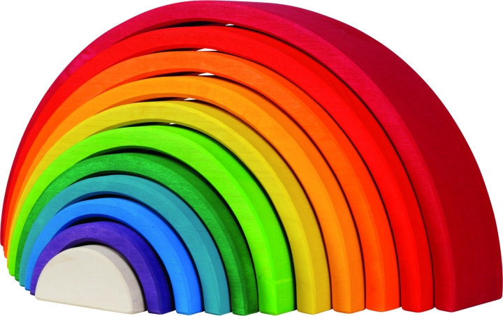 Goki Regenboog bouwstenen - (58478) in de groep SPEELGOED, KINDER- & BABYPRODUCTEN / Speelgoed / Bouwspeelgoed / Bouwblokken bij TP E-commerce Nordic AB (D04602)