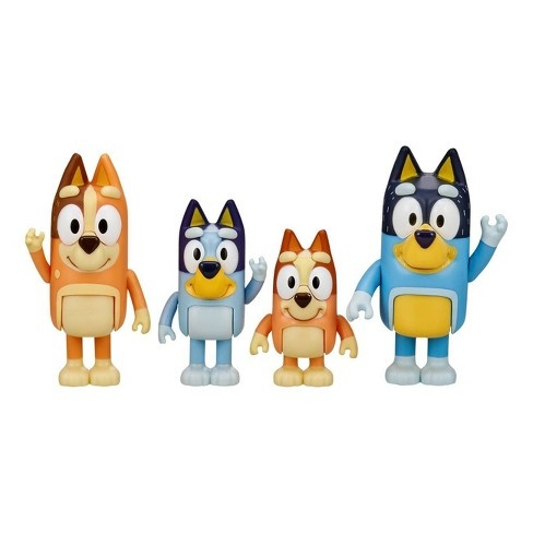 Bluey Figuur 4-pack - Gezinspakket (90077) in de groep SPEELGOED, KINDER- & BABYPRODUCTEN / Speelgoed / Figuren, Miniaturen & accessoires bij TP E-commerce Nordic AB (D04636)