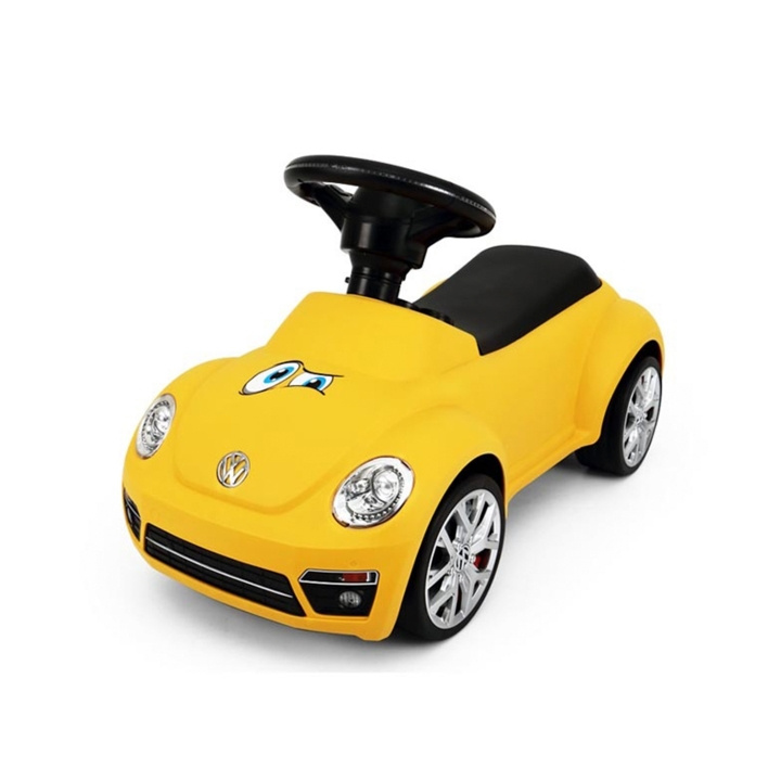 Babytrold Auto Activity Ride On - Gele VW in de groep SPEELGOED, KINDER- & BABYPRODUCTEN / Babyspeelgoed / Activiteitenspeelgoed bij TP E-commerce Nordic AB (D04672)