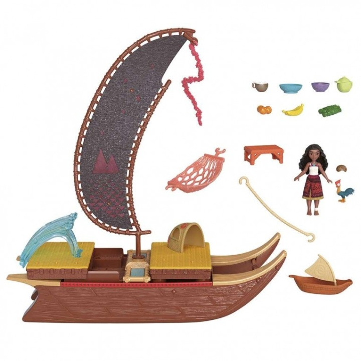 Disney Vaiana 2 - Avontuurlijke kano met minipoppetje (JBT78) in de groep SPEELGOED, KINDER- & BABYPRODUCTEN / Speelgoed / Figuren, Miniaturen & accessoires bij TP E-commerce Nordic AB (D04708)