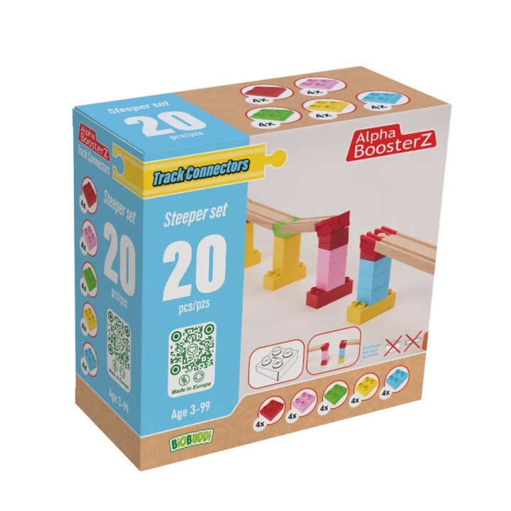 Alpha BoosterZ Spoorverbinders - Steilere set (210-20240506) in de groep SPEELGOED, KINDER- & BABYPRODUCTEN / Speelgoed / Speelset bij TP E-commerce Nordic AB (D04780)