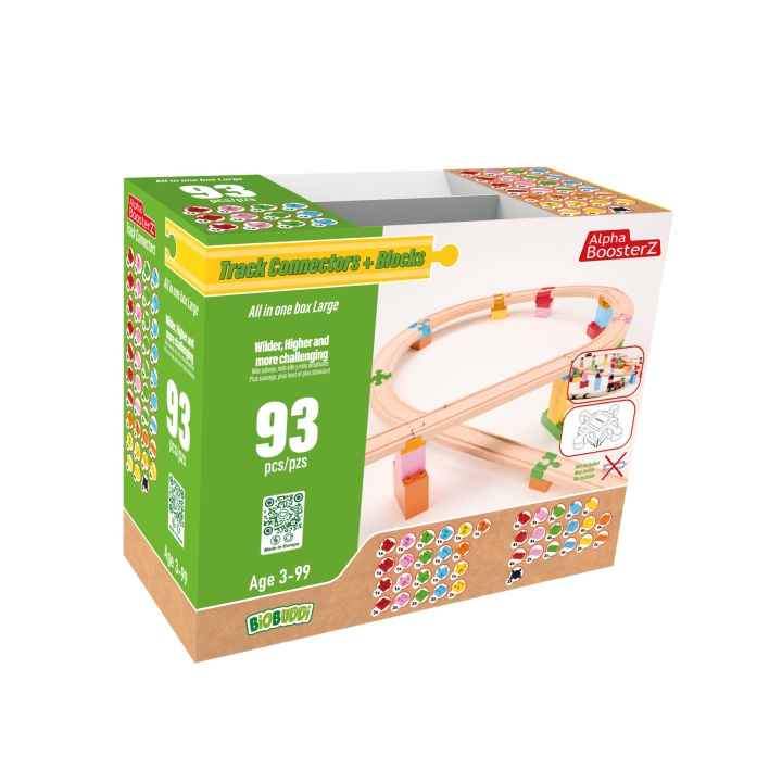 Alpha BoosterZ Spoorverbinders - Alles in één blokkendoos groot (210-20240412) in de groep SPEELGOED, KINDER- & BABYPRODUCTEN / Speelgoed / Speelset bij TP E-commerce Nordic AB (D04784)