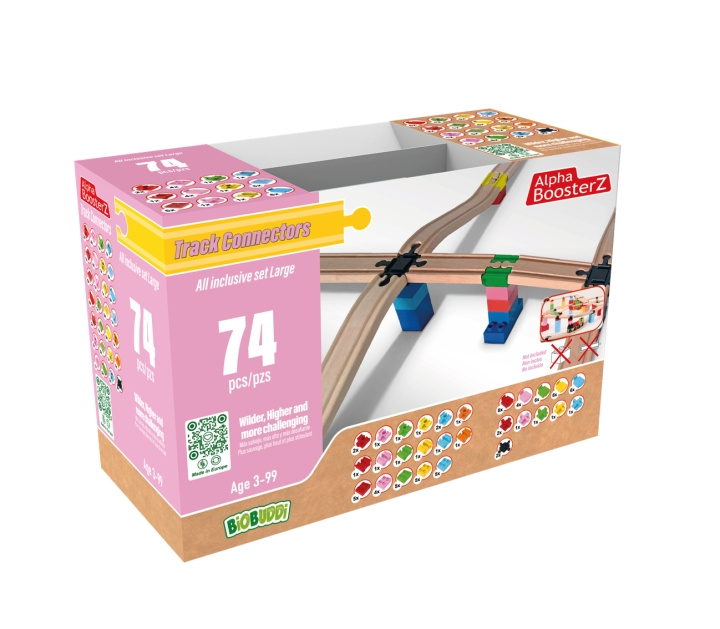 Alpha BoosterZ Spoorverbinders - Alles-inclusief set Groot (210-20240313) in de groep SPEELGOED, KINDER- & BABYPRODUCTEN / Speelgoed / Speelset bij TP E-commerce Nordic AB (D04787)