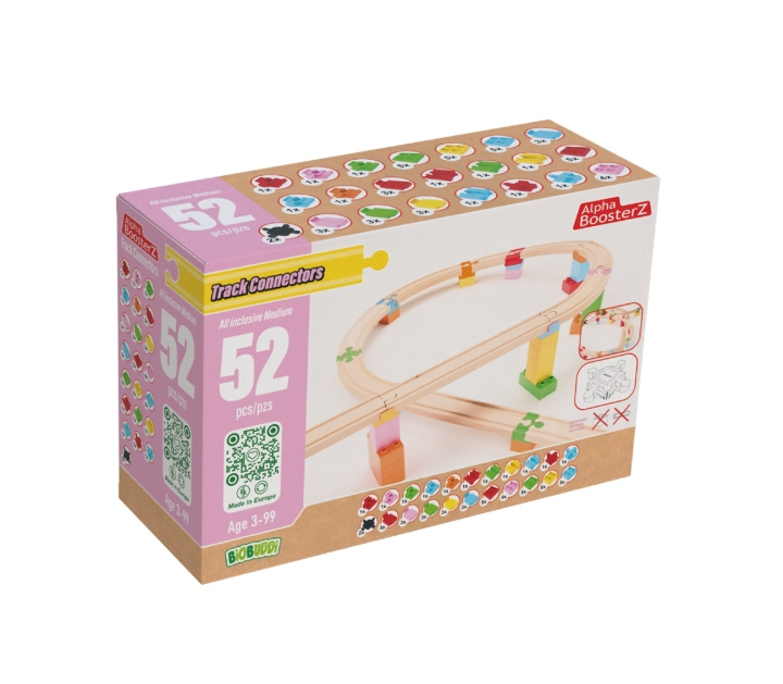 Alpha BoosterZ Spoorverbinders - Alles-inclusief set Medium (210-20240310) in de groep SPEELGOED, KINDER- & BABYPRODUCTEN / Speelgoed / Speelset bij TP E-commerce Nordic AB (D04788)