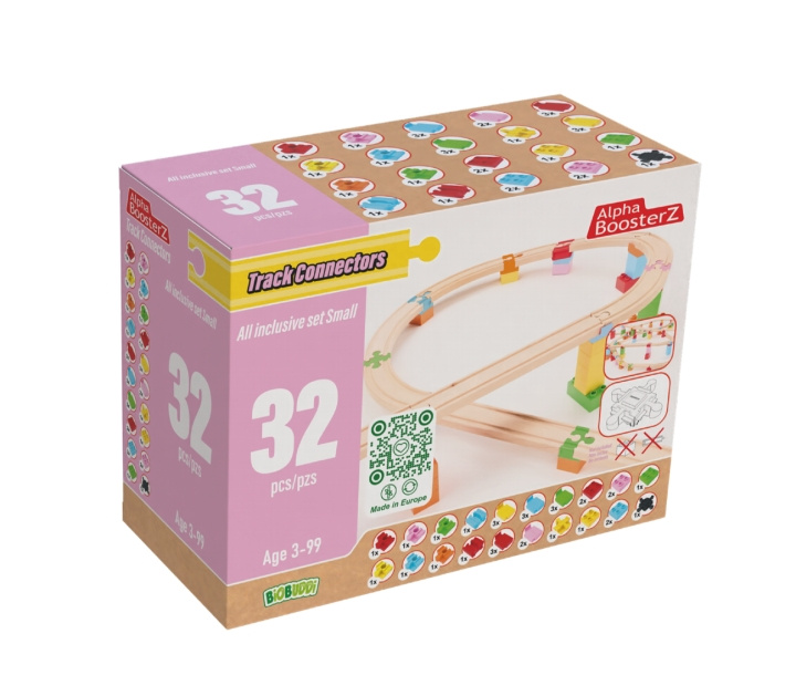 Alpha BoosterZ Spoorverbinders - Alles-inclusief set Klein (210-20240307) in de groep SPEELGOED, KINDER- & BABYPRODUCTEN / Speelgoed / Speelset bij TP E-commerce Nordic AB (D04789)