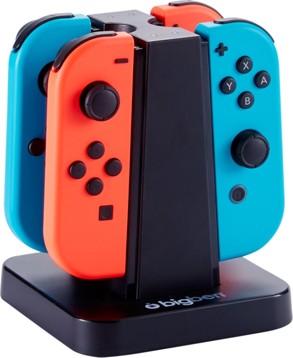 Bigben Switch Quad Oplader Joy-Con in de groep HOME ELECTRONICS / Spelconsoles en accessoires / Nintendo Switch / Accessoires bij TP E-commerce Nordic AB (D04834)