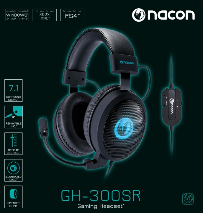 NACON Stereo GH 300SR in de groep COMPUTERS & RANDAPPARATUUR / GAMING / Koptelefoon bij TP E-commerce Nordic AB (D04835)