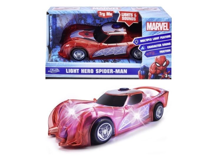 Dickie Toys Marvel Lichtheld Spider-Man 1:32 (203222001) in de groep SPEELGOED, KINDER- & BABYPRODUCTEN / Speelgoed / Speelgoedauto\'s bij TP E-commerce Nordic AB (D04875)