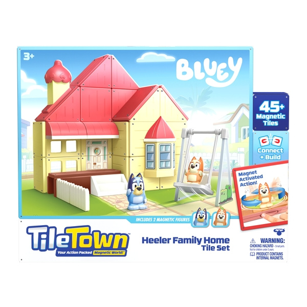 Bluey Tile Town - Bluey Heeler House (90304) in de groep SPEELGOED, KINDER- & BABYPRODUCTEN / Speelgoed / Bouwspeelgoed / Bouwblokken bij TP E-commerce Nordic AB (D05000)