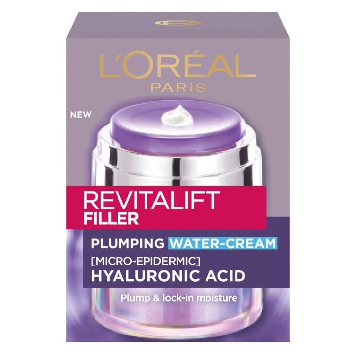 L\'Oréal Paris Revitalift Filler Opvullende Watercrème 50 ml in de groep BEAUTY & HEALTH / Huidsverzorging / Gezicht / Dagcrème bij TP E-commerce Nordic AB (D05030)