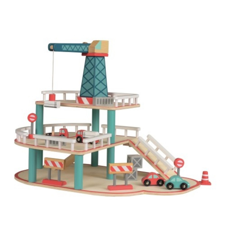 Egmont Toys Houten Garage met Kraan - (511049) in de groep SPEELGOED, KINDER- & BABYPRODUCTEN / Speelgoed / Speelset bij TP E-commerce Nordic AB (D05101)