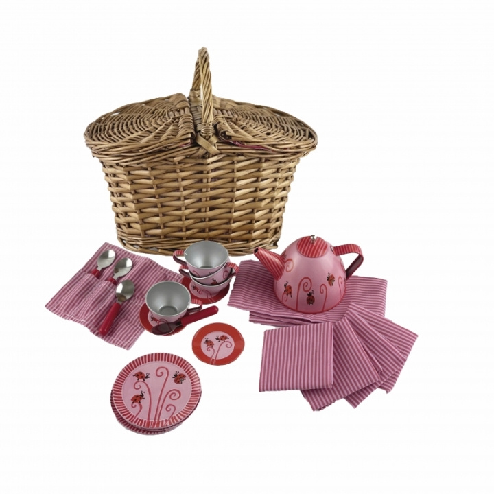 Egmont Toys Tinnen theeset lieveheersbeestje in een mandje - (540019) in de groep SPEELGOED, KINDER- & BABYPRODUCTEN / Speelgoed / Speelset bij TP E-commerce Nordic AB (D05102)