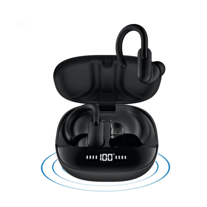 MIXX Hörlurar Sports Charge 2 In-Ear Hook TWS Svart in de groep HOME ELECTRONICS / Audio & Beeld / Koptelefoon & Accessoires / Koptelefoon bij TP E-commerce Nordic AB (D05304)