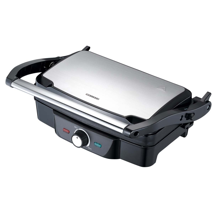 MELISSA Panini / Tafelgrill 1600W Zwart / Roestvrijstalen bovenbehuizing in de groep HUISHOUDEN & TUIN / Huishoudelijke apparaten / Broodroosters & Broodgrills / Tafelgrills & Raclette bij TP E-commerce Nordic AB (D05465)