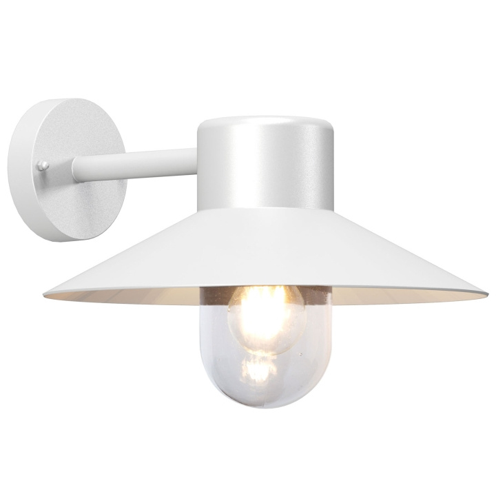 Llitt Victor Väggarmatur E27-sockel IP44 Vit in de groep HUISHOUDEN & TUIN / Elektriciteit & Verlichting / Buitenverlichting / Buitenwandlamp / Buitenwandlamp zonder sensor bij TP E-commerce Nordic AB (D05536)