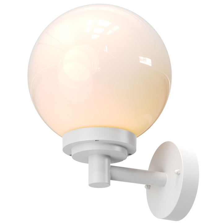 Llitt Doro Väggarmatur E27-sockel IP44 Vit in de groep HUISHOUDEN & TUIN / Elektriciteit & Verlichting / Buitenverlichting / Buitenwandlamp / Buitenwandlamp zonder sensor bij TP E-commerce Nordic AB (D05539)