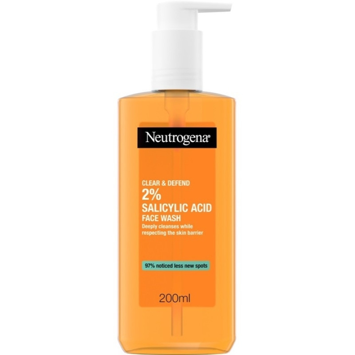 Neutrogena Clear & Defend 2% Salicylic Acid Face Wash 200ml in de groep BEAUTY & HEALTH / Huidsverzorging / Gezicht / Schoonmaak bij TP E-commerce Nordic AB (D05591)