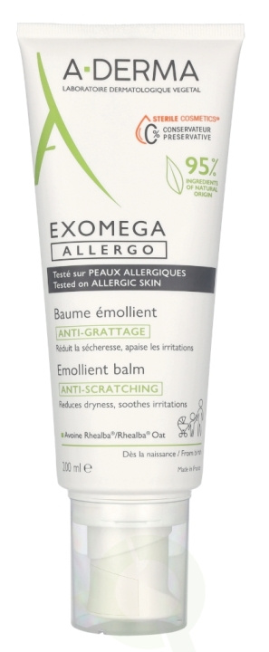 A-Derma Exomega Allergo Emollient Balm 200 ml in de groep BEAUTY & HEALTH / Huidsverzorging / Gezicht / Dagcrème bij TP E-commerce Nordic AB (D05679)