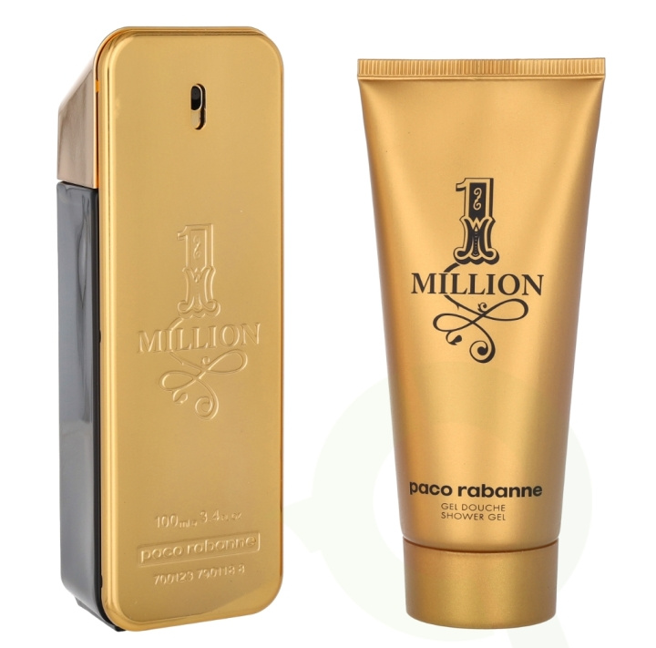 Paco Rabanne 1 Million Giftset 200 ml Edt Spray 100ml/Shower Gel 100ml in de groep BEAUTY & HEALTH / Geuren & Parfum / Parfum / Parfum voor hem bij TP E-commerce Nordic AB (D05691)