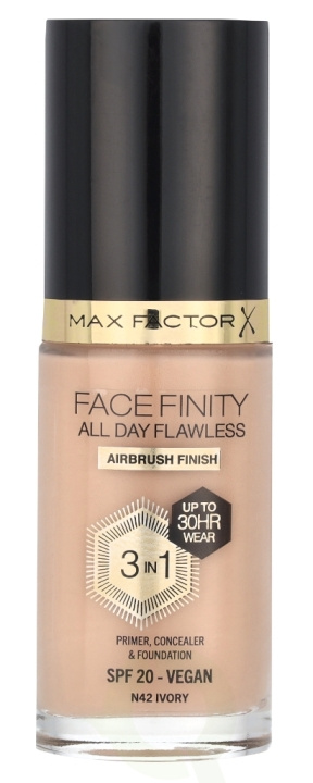 Max Factor Facefinity All Day Flawless 3 In 1 Foundation 30 ml N42 Ivory in de groep BEAUTY & HEALTH / Makeup / Make-up gezicht / Foundation bij TP E-commerce Nordic AB (D05834)