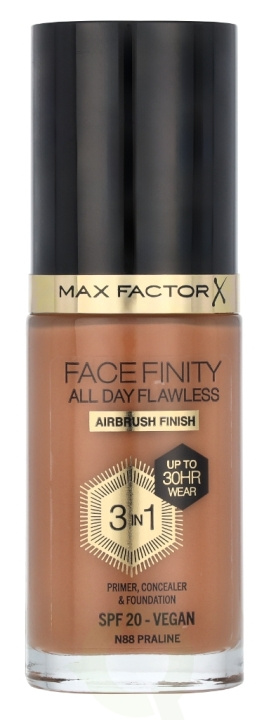 Max Factor Facefinity All Day Flawless 3 In 1 Foundation 30 ml N88 Praline in de groep BEAUTY & HEALTH / Makeup / Make-up gezicht / Foundation bij TP E-commerce Nordic AB (D05838)