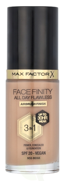 Max Factor Facefinity All Day Flawless 3 In 1 Foundation 30 ml N55 Beige in de groep BEAUTY & HEALTH / Makeup / Make-up gezicht / Foundation bij TP E-commerce Nordic AB (D05842)