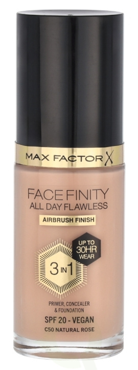 Max Factor Facefinity All Day Flawless 3 In 1 Foundation 30 ml C50 Natural Rose in de groep BEAUTY & HEALTH / Makeup / Make-up gezicht / Foundation bij TP E-commerce Nordic AB (D05843)