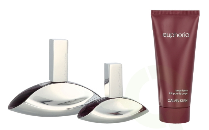 Calvin Klein Euphoria Giftset 230 ml Edp Spray 100ml/Epd Spray 30ml/Body Lotion 100ml in de groep BEAUTY & HEALTH / Cadeausets / Cadeausets voor haar bij TP E-commerce Nordic AB (D06079)