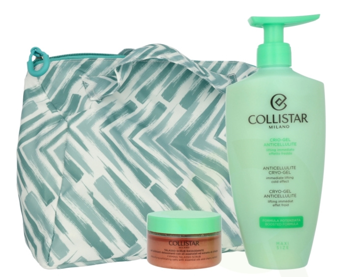 Collistar Body Routine Anticellulite Lifting Set 550 ml Anti-Cellulite Cryo-Gel 400ml/Body Scrub Talasso 150g/Cosmetic Bag in de groep BEAUTY & HEALTH / Cadeausets / Cadeausets voor haar bij TP E-commerce Nordic AB (D06204)