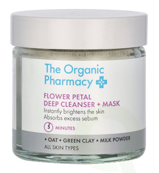 The Organic Pharmacy Flower Petal Deep Cleanser & Mask 40 g in de groep BEAUTY & HEALTH / Huidsverzorging / Gezicht / Maskers bij TP E-commerce Nordic AB (D06272)