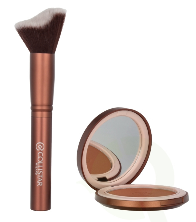 Collistar Bronzing Powder Set 10 g Bronzing Powder 4.4 Hawaii Matte 10g/Contouring Brush in de groep BEAUTY & HEALTH / Makeup / Make-up gezicht / Poeder bij TP E-commerce Nordic AB (D06293)