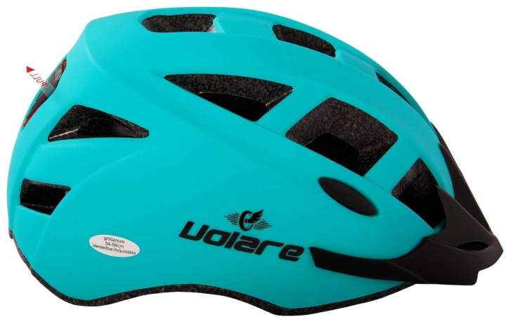 Volare Fietshelm - Groen w/LED 54-58 cm (1129) in de groep SPORT, VRIJE TIJD & HOBBY / Sportuitrusting / Fietsaccessoires / Helmen bij TP E-commerce Nordic AB (D06378)