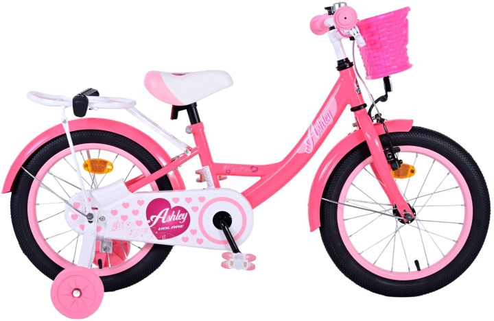 Volare Kinderfiets 16 - Ashley Donker Roze (31634) in de groep SPEELGOED, KINDER- & BABYPRODUCTEN / Buitenspeelgoed / Fietsen & Steppen bij TP E-commerce Nordic AB (D06401)