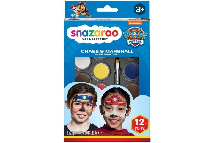 Snazaroo Paw Patrol - Make-up kleurset - Chase & Marshall (791106) in de groep SPEELGOED, KINDER- & BABYPRODUCTEN / Speelgoed / Ambachten bij TP E-commerce Nordic AB (D06427)