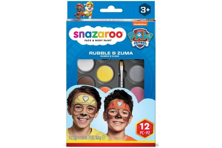 Snazaroo Paw Patrol - Make-up kleurset - Rubble & Zuma (791109) in de groep SPEELGOED, KINDER- & BABYPRODUCTEN / Speelgoed / Gemaskered kostuums bij TP E-commerce Nordic AB (D06429)