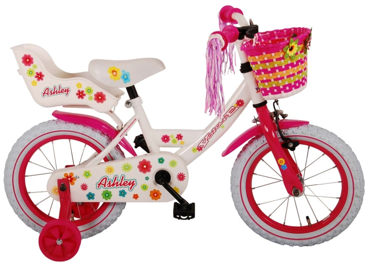 Volare Kinderfiets 14 - Ashley Wit (81404) in de groep SPEELGOED, KINDER- & BABYPRODUCTEN / Buitenspeelgoed / Fietsen & Steppen bij TP E-commerce Nordic AB (D06508)