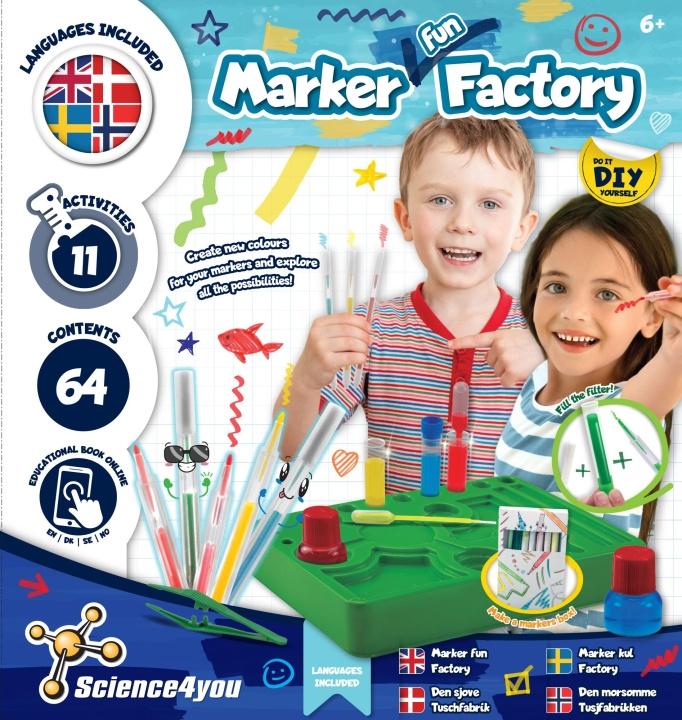 Science4you Marker Factory geurloos (40326) in de groep SPEELGOED, KINDER- & BABYPRODUCTEN / Speelgoed / Experimenteren en doe-het-zelf bij TP E-commerce Nordic AB (D06535)