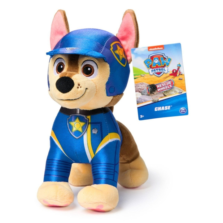 Paw Patrol Rescue Wheels - Basis Pluche - Chase (19cm) in de groep SPEELGOED, KINDER- & BABYPRODUCTEN / Babyspeelgoed / Knuffels bij TP E-commerce Nordic AB (D06542)