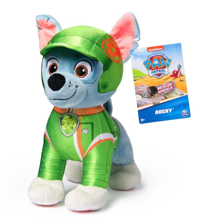 Paw Patrol Rescue Wheels - Basis Pluche - Rocy (19cm) in de groep SPEELGOED, KINDER- & BABYPRODUCTEN / Babyspeelgoed / Knuffels bij TP E-commerce Nordic AB (D06545)