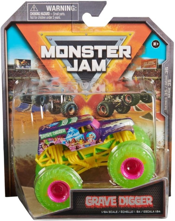 Monster Jam 1:64 enkele verpakking - GraveDigger in de groep SPEELGOED, KINDER- & BABYPRODUCTEN / Speelgoed / Speelgoedauto\'s bij TP E-commerce Nordic AB (D06567)