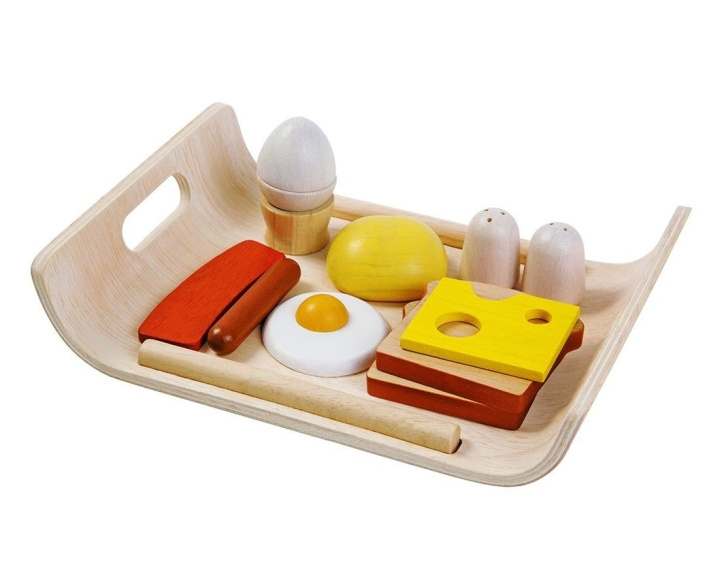 PlanToys Playfood - Dienblad met ontbijtmenu (3415) in de groep SPEELGOED, KINDER- & BABYPRODUCTEN / Speelgoed / Klein huis en rollenspel bij TP E-commerce Nordic AB (D06575)