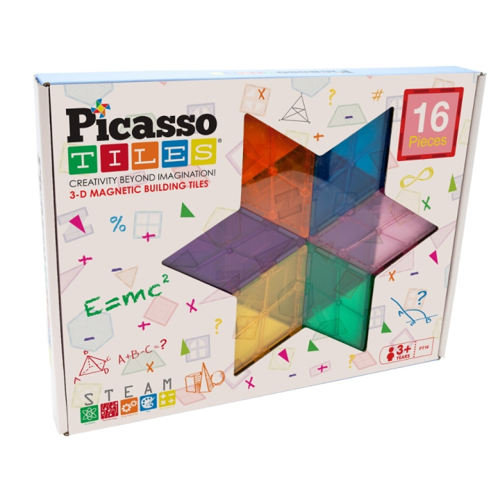 Picasso Tiles Geometrie Stijlen Set (PT16) in de groep SPEELGOED, KINDER- & BABYPRODUCTEN / Speelgoed / Bouwspeelgoed / Bouwblokken bij TP E-commerce Nordic AB (D06582)