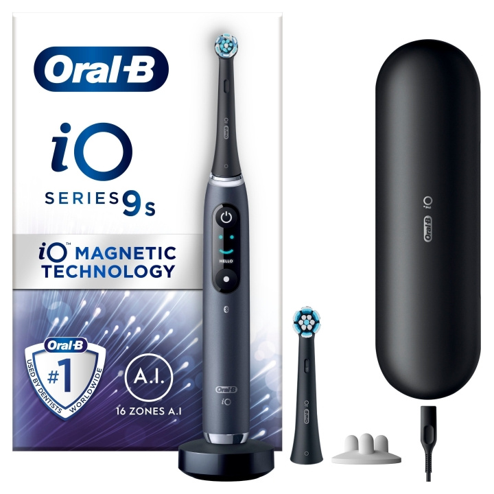 Oral B iO9S Zwart Onyx Elektrische Tandenborstel in de groep BEAUTY & HEALTH / Mondverzorging / Elektrische tandenborstels bij TP E-commerce Nordic AB (D06585)