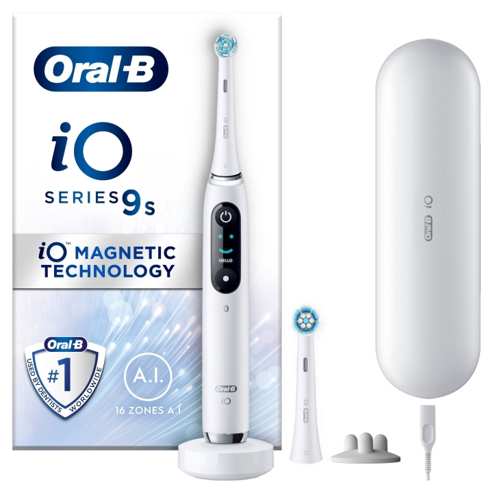 Oral B iO9S Wit Alabaster Elektrische Tandenborstel in de groep BEAUTY & HEALTH / Mondverzorging / Elektrische tandenborstels bij TP E-commerce Nordic AB (D06586)